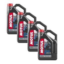 4x Motul 3000 4T 20W-50 4-Takt Motoröl 4L