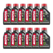 12x Motul 510 2T 2-Takt Motoröl mit Technosynthese 1L