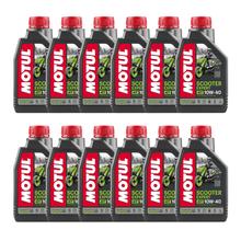 12x Motul Scooter Expert 4T 10W-40 MB 4-Takt Motoröl mit Technosynthese 1L