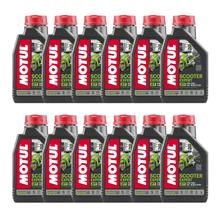 12x Olio motore Motul Scooter Expert 2T a 2 tempi con tecnosintesi per scooter 1L
