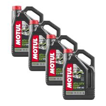 4x Motul ATV-UTV Expert 10W40 4T 4-Takt Motoröl mit Technosynthese 4L
