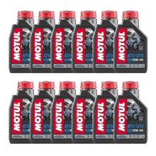 12 x olio motore Motul ATV-UTV 10W-40 4T 4 tempi 1L