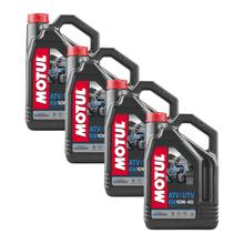 4 x olio motore Motul ATV-UTV 10W-40 a 4 tempi da 4 litri