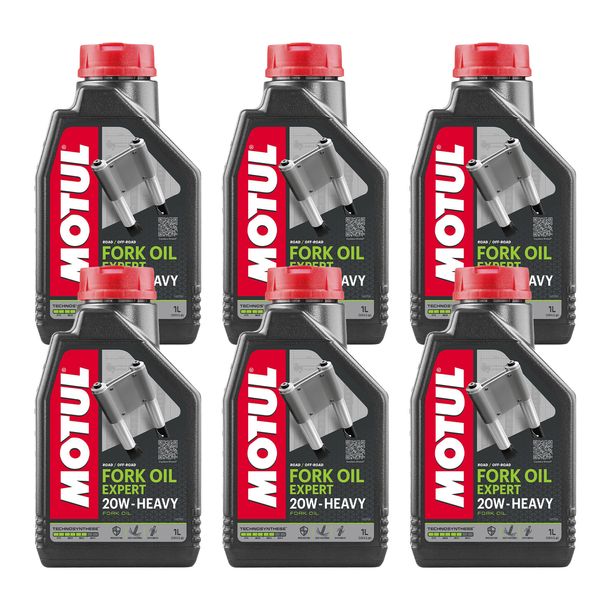6 aceites Motul Fork Oil Expert para horquillas pesadas, 20 W, 1 litro