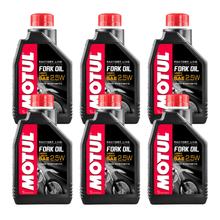 6x Motul Fork Oil Factory Line Very Light Gabelöl 2.5W 1L