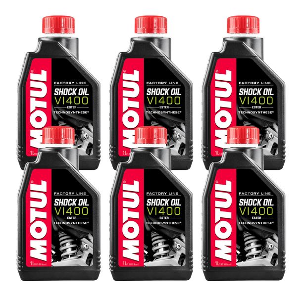 6 unidades de aceite para amortiguadores Motul Shock Oil FL de 1 litro