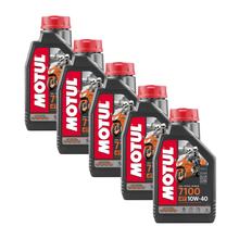 5x Olio motore Motul 7100 4T 10W-40 4 tempi ad alte prestazioni con tecnologia di sintesi 1L
