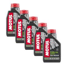 5x Motul Fork Oil Expert Medium Gabelöl 10W 1L