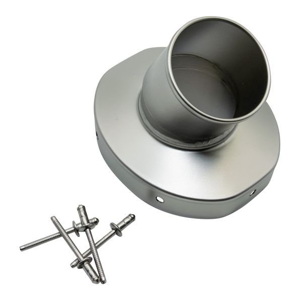 LeoVince Exhaust Trim Exhaust Replacement Part Cap Silencer, Stainless Steel, Ø 54mm