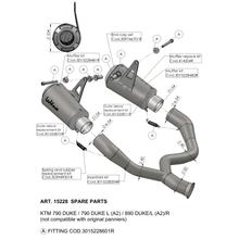 Support de pot d'échappement LeoVince Pièce de rechange pour pot d'échappement Jeu de vis de fixation pour KTM 790 Année de fabrication 2018