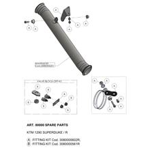 Support de pot d'échappement LeoVince Pièce de rechange pour pot d'échappement Jeu de vis de fixation pour KTM Super Duke R 1290