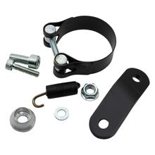 Soporte de escape LeoVince, pieza de repuesto de escape, juego de tornillos de fijación, negro para Ducati Scrambler