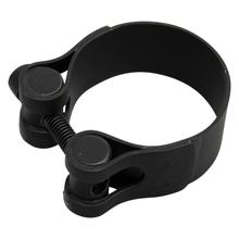 Fascetta di scarico LeoVince, ricambio per scarico, morsetto supporto scarico, acciaio inossidabile nero, Ø 43mm