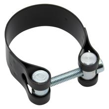 Fascetta di scarico LeoVince ricambio scarico morsetto supporto scarico, acciaio inossidabile nero, Ø 49mm