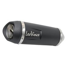 Endschalldämpfer LeoVince Auspuff-Ersatzteil, Edelstahl schwarz, Ø 50mm 270mm für EVO Black Edition