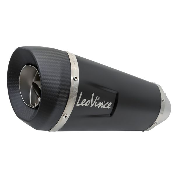 Uitlaatdemper LeoVince vervangingsonderdeel 10401, zwart, Ø 50mm 270mm voor FACTORY