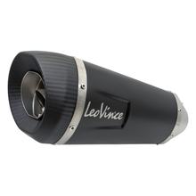 Koncový tlumič LeoVince náhradní díl výfuku 10401, černý, Ø 50mm 270mm pro FACTORY