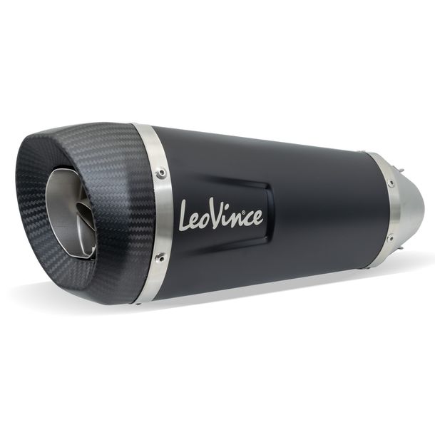 LeoVince Exhaust Replacement Part 10401, black, Ø 50mm 270mm, right for FACTORY