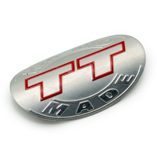 Plaatje / Embleem LeoVince Uitlaat-Reserveonderdeel Sticker, hittebestendig voor HAND MADE TT