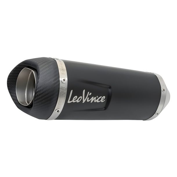 Endschalldämpfer LeoVince Auspuff-Ersatzteil, schwarz, Ø 50mm 270mm für LV ONE EVO Black Edition