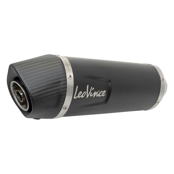 Endschalldämpfer LeoVince Auspuff-Ersatzteil 10410, schwarz, Ø 54mm für LV ONE EVO