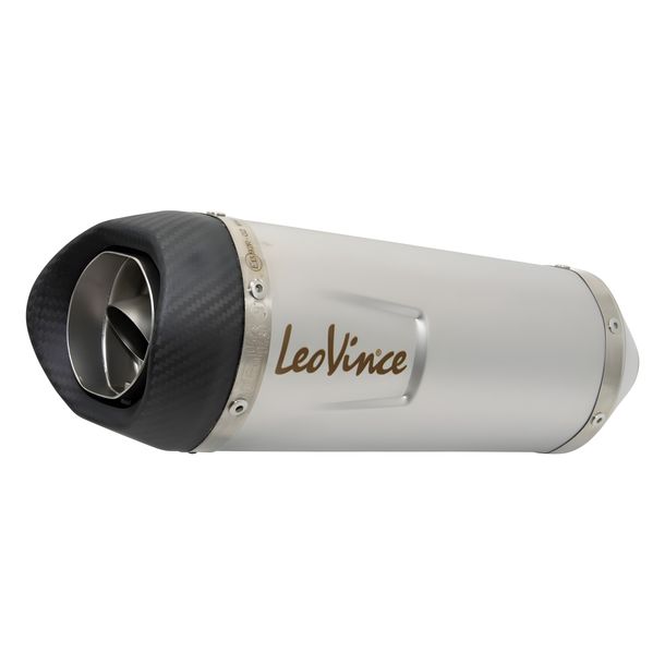 LeoVince Exhaust Replacement Part 10423 End Silencer, Stainless Steel, Ø 50mm 270mm for LV ONE EVO