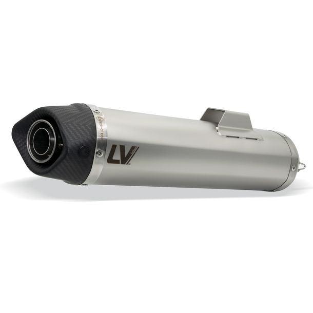 LeoVince silencer exhaust replacement part, stainless steel, Ø 50mm 370mm, right for LV ONE
