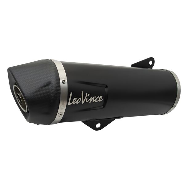 Silencieux d'échappement LeoVince pièce de rechange, noir, 370mm, droit pour LV ONE
