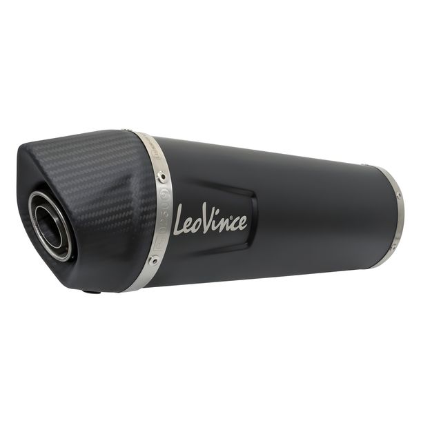 Endschalldämpfer LeoVince Auspuff-Ersatzteil, schwarz, Ø 50mm 370mm für LV ONE