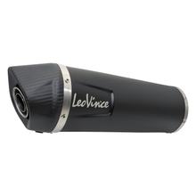 Koncový tlumič výfuku LeoVince, náhradní díl výfuku, černá, Ø 75mm 370mm, pravý pro LV ONE