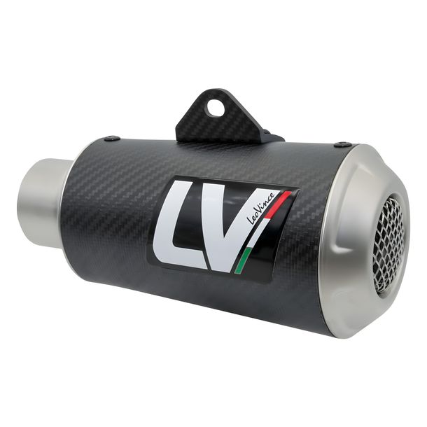 Endschalldämpfer LeoVince Auspuff-Ersatzteil, Carbon, Ø 54mm 160mm, links für LV-10