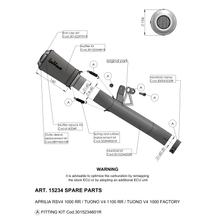 Koncový tlumič LeoVince náhradní díl výfuku, nerezová ocel, Ø 60mm pro LV-10