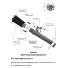 Koncový tlumič LeoVince náhradní díl výfuku, černá, Ø 60mm pro LV-10