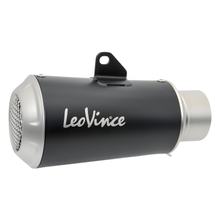 Koncový tlumič LeoVince náhradní díl výfuku, černý, Ø 60mm 160mm, pravý pro LV-10