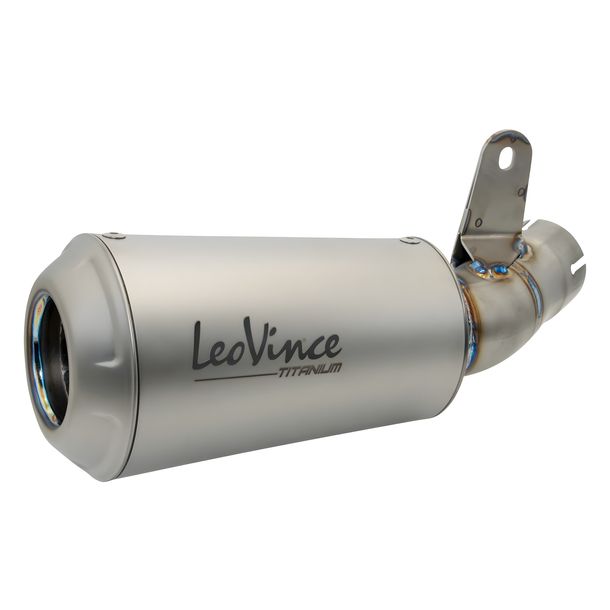LeoVince Exhaust Replacement Part, Titanium End Silencer, 160mm, right for LV-10