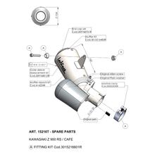 Koncový tlumič LeoVince náhradní díl výfuku, Titan, 160mm, pravý pro LV-10