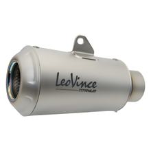 Koncový tlumič LeoVince náhradní díl výfuku, Titanium, Ø 54mm 160mm, pravý pro LV-10