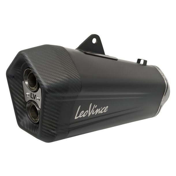 LeoVince exhaust replacement part, black, right for LV-12, Yamaha T-Max 560