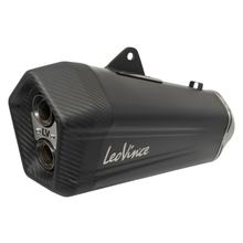 LeoVince exhaust replacement part, black, right for LV-12, Yamaha T-Max 560
