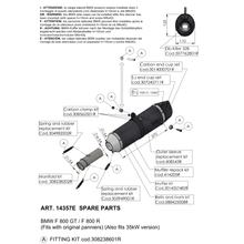 Koncový tlumič LeoVince náhradní díl výfuku 10400, Carbon, Ø 54mm, levý
