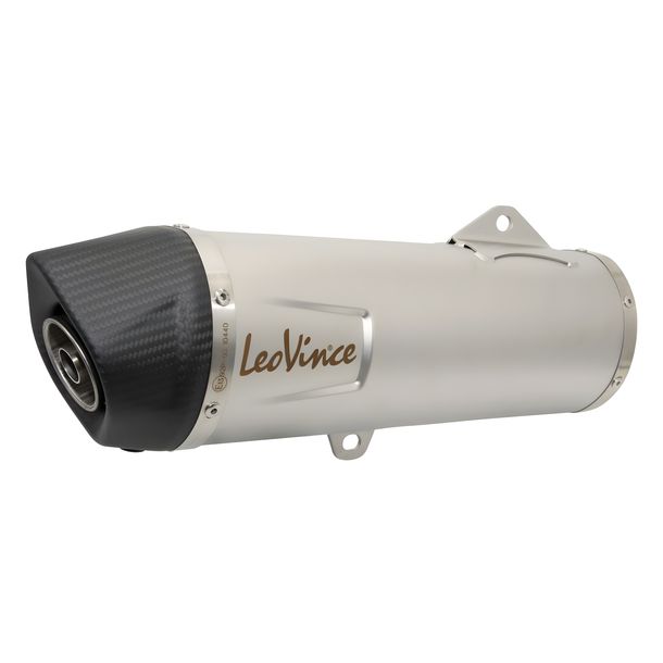 Endschalldämpfer LeoVince Auspuff-Ersatzteil 10440, 370mm 75mm > 52mm, rechts