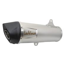 Silenziatore LeoVince ricambio scarico 10440, acciaio inossidabile, 370mm 75mm > 52mm, destra