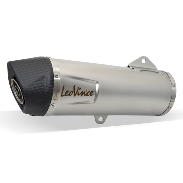 LeoVince Exhaust Replacement Part 10440, Stainless Steel, 370mm 75mm > 52mm, right