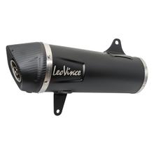 LeoVince Exhaust Replacement Part 10440, black, 370mm 75mm > 52mm, right