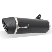 LeoVince exhaust replacement part, black end silencer