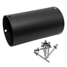 LeoVince Silencer Cover Exhaust Replacement Part Cover End Silencer, Carbon, 160mm, right for LV CORSA