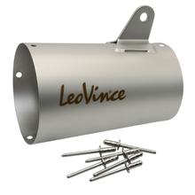 Housse silencieux LeoVince Pièce de rechange d'échappement Housse silencieux arrière, acier inoxydable, 160mm, droite pour LV-10