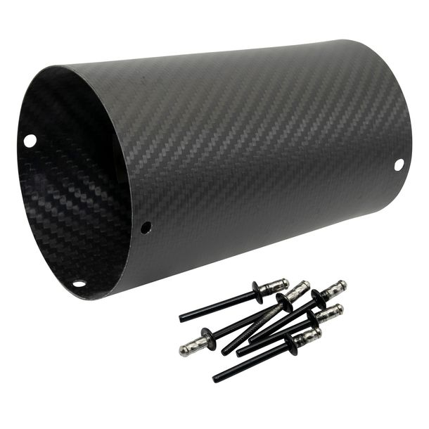 LeoVince uitlaat onderdeel demperbekleding, demperhuls, carbon, 160mm, rechts