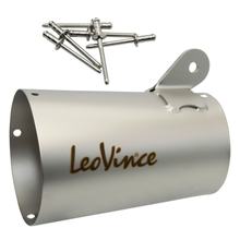 Tlumič výfuku LeoVince - náhradní díl výfuku, kryt koncového tlumiče, nerezová ocel, 160mm, pravá strana