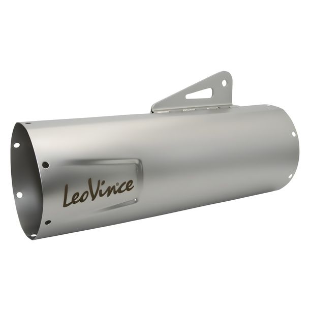 LeoVince Silencer Cover Exhaust Replacement Part Cover End Silencer, Stainless Steel, 370mm, right